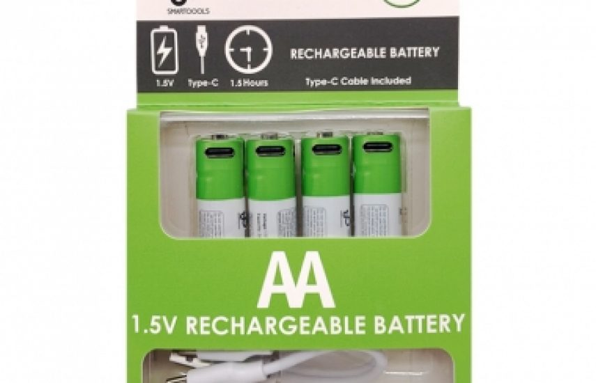 Аккумуляторы AA (LR03), 1,5 В, перезаряжаемые через USB Type-C
