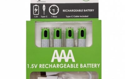 Аккумуляторы AAА, 1,5 В, перезаряжаемые через USB Type-C